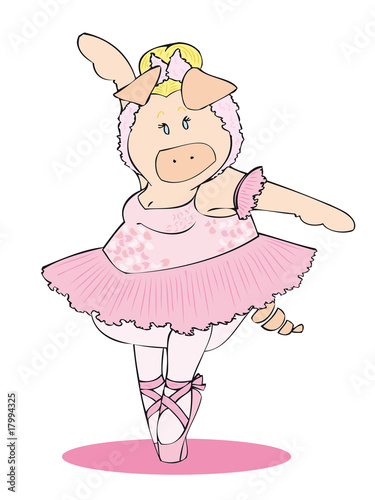 Classic dancer pig
