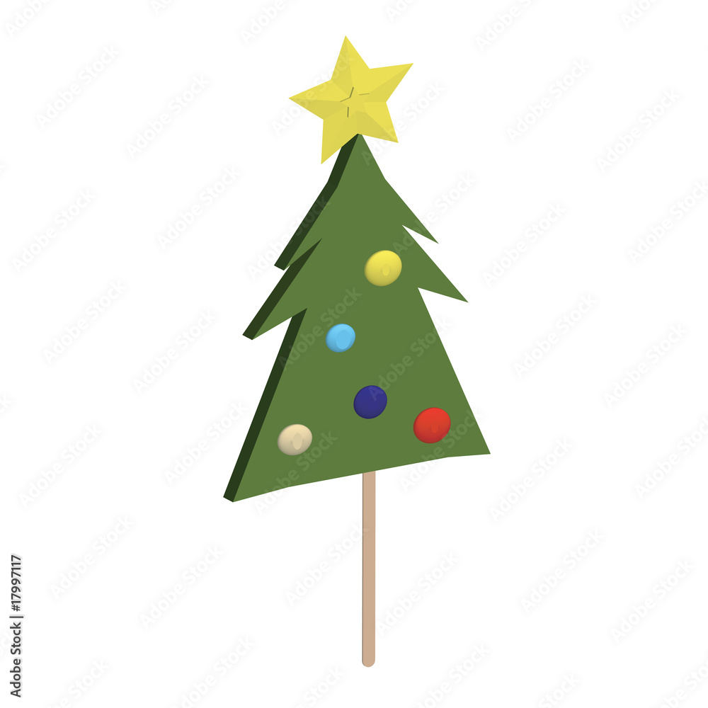 Fototapeta premium Christmas tree lolipop