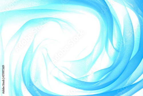 Abstract soft blue chiffon with curve and wave pattern