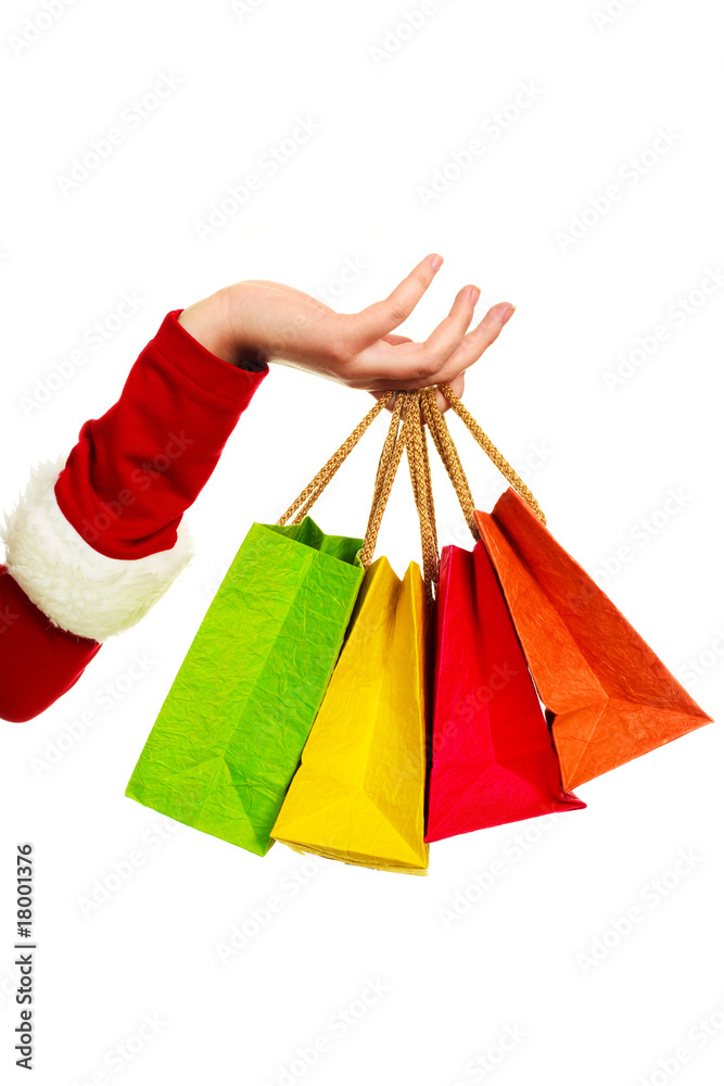 four shopping bags