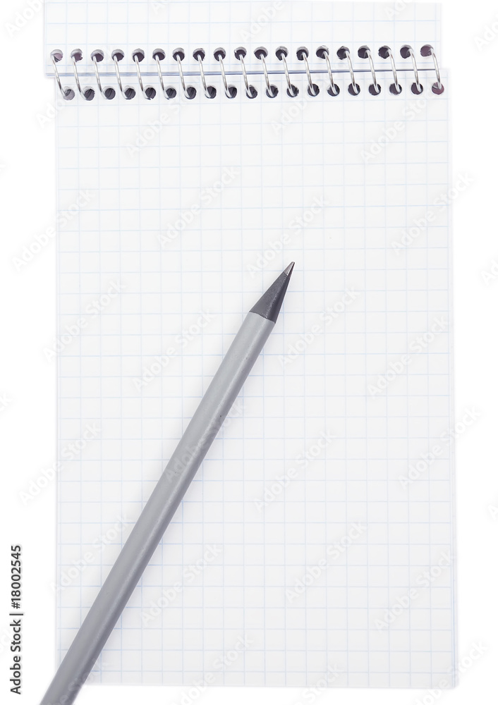 Note book and pencil Note book and pencil