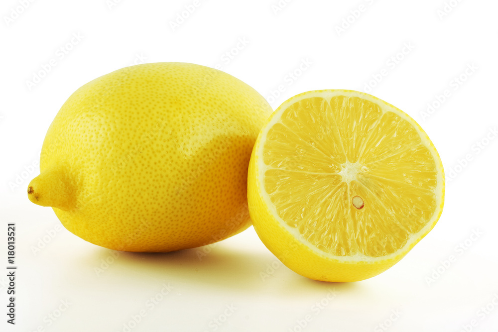 Fresh lemons isolated on white background Fresh lemons isolated on white background
