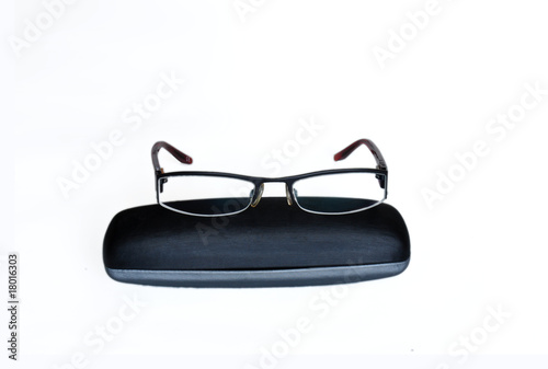 Glasses with its case