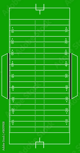 Scale Vector American Football Pitch