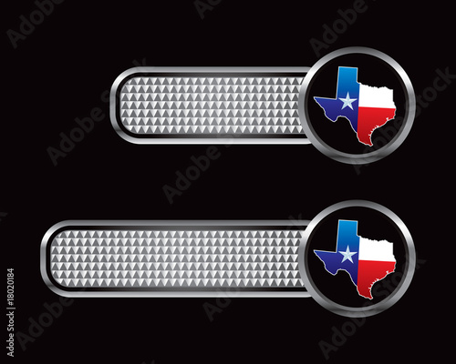 Lonestar state on silver checkered banners photo