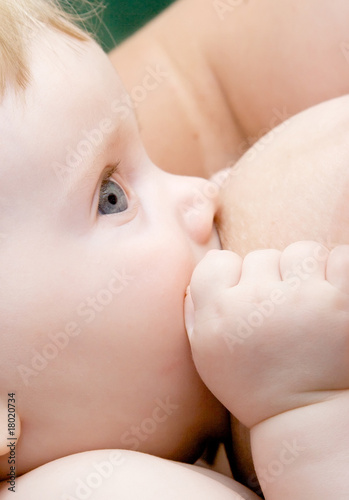 baby breastfeeding