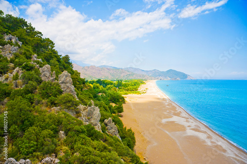 Beautiful beach, Mediterranean coast,Turkey