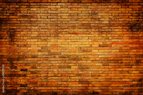 Old ,grunge, brick wall as background
