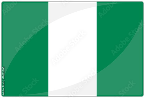 drapeau glassy nigeria flag