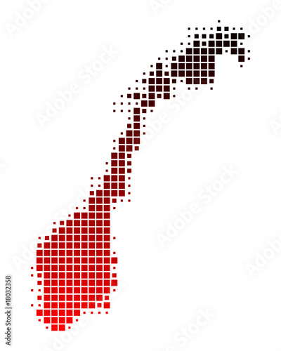 Karte von Norwegen