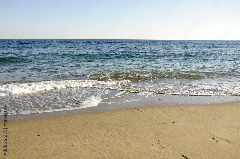 Deserted beach.