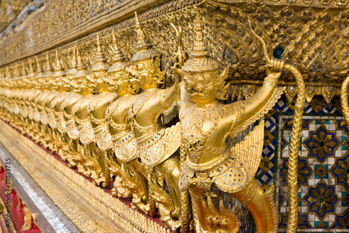 The temple in the Grand palace area  in Bangkok  Thailand