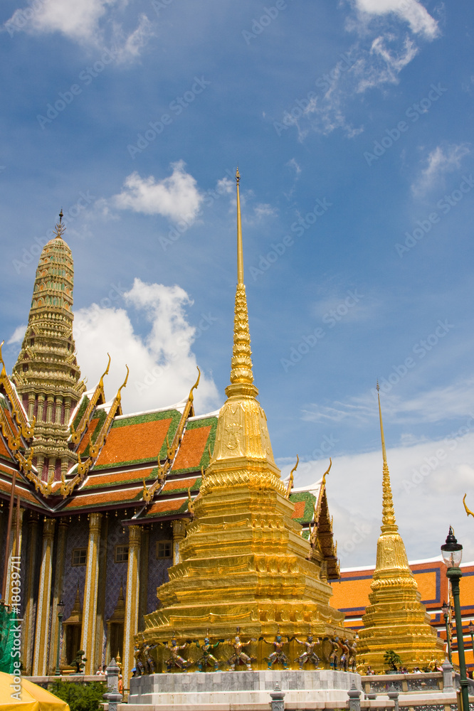 Fototapeta premium The temple in the Grand palace area in Bangkok, Thailand