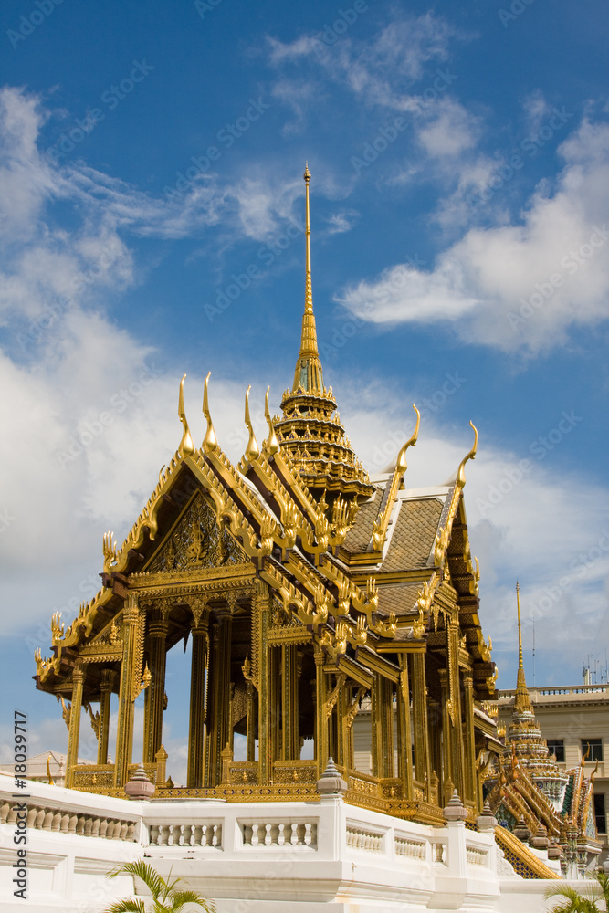 Naklejka premium The temple in the Grand palace area in Bangkok, Thailand