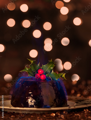 Flaming Christmas Pudding
