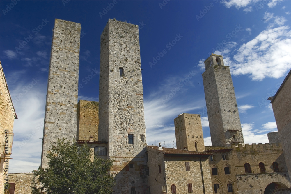 Toscana, San Gimignanon, le antiche Torri Medievali 2 Toscana, San Gimignanon, le antiche Torri Medievali 2