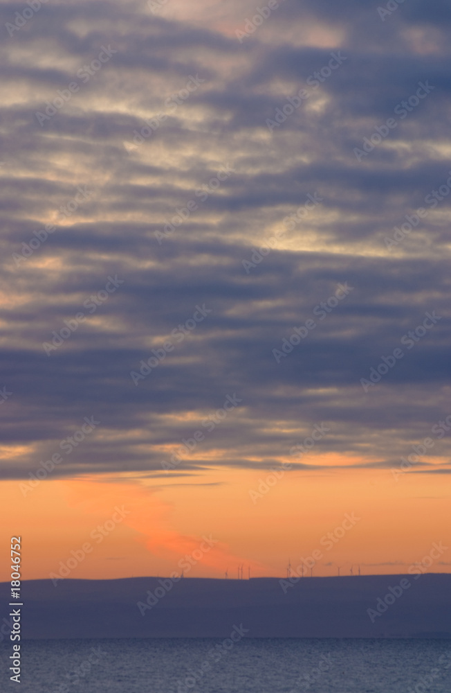 Sunrise over East Lothian, Scotland, UK, Europe.