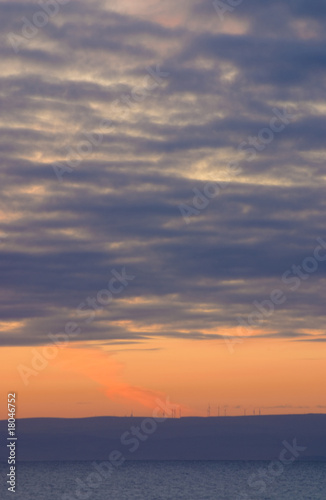 Sunrise over East Lothian, Scotland, UK, Europe. © Gordon Saunders