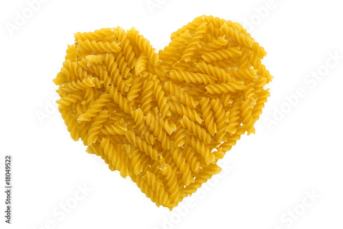 Leinwand Poster Pasta heart