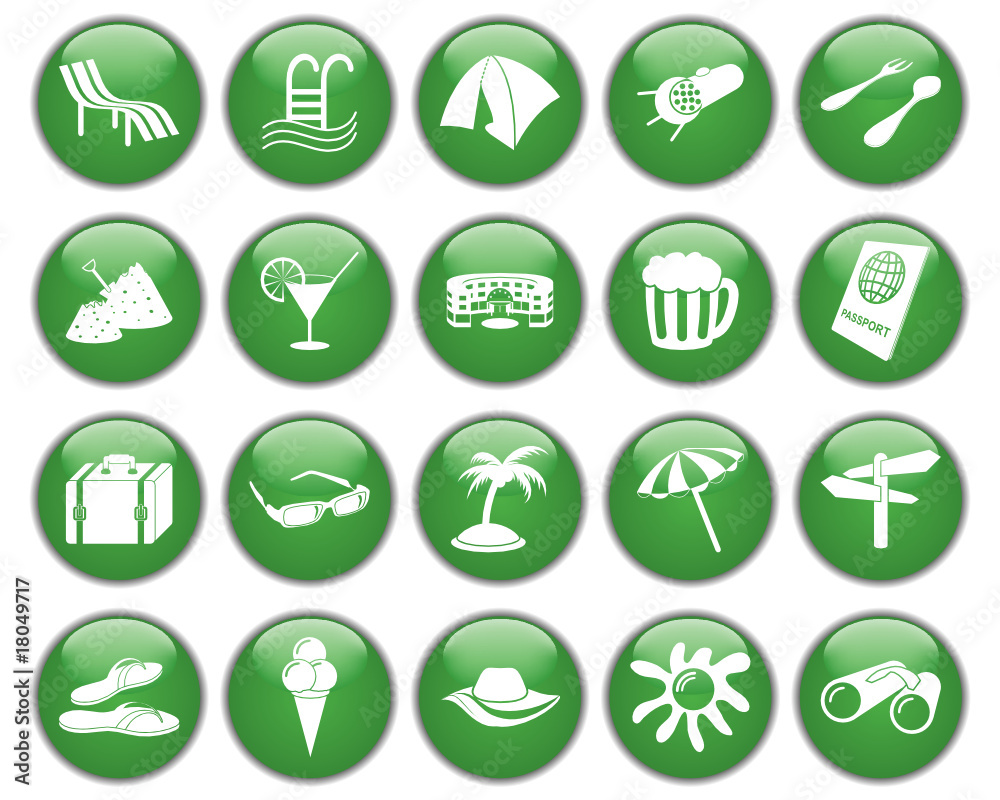 travel icons set travel icons set