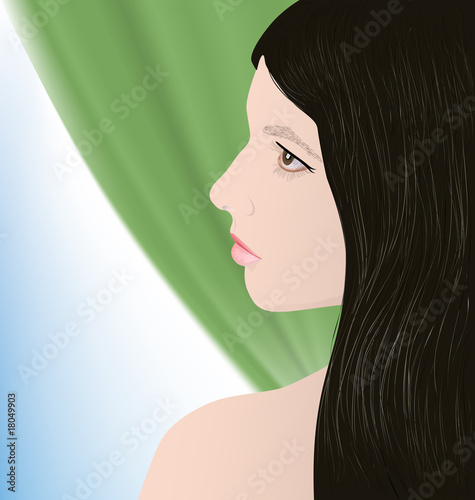 beautiful brunette girl