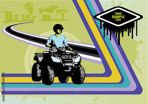 quad sports abstract background
