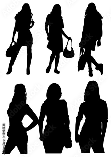 Femme silhouette fashion et sexy 2