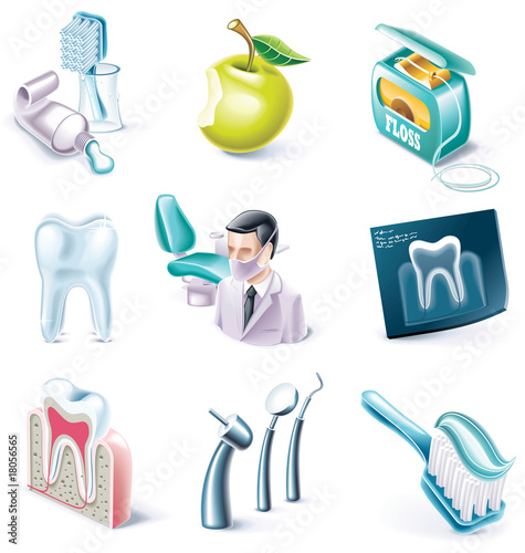Vector cartoon style icon set. Part 31. Medicine