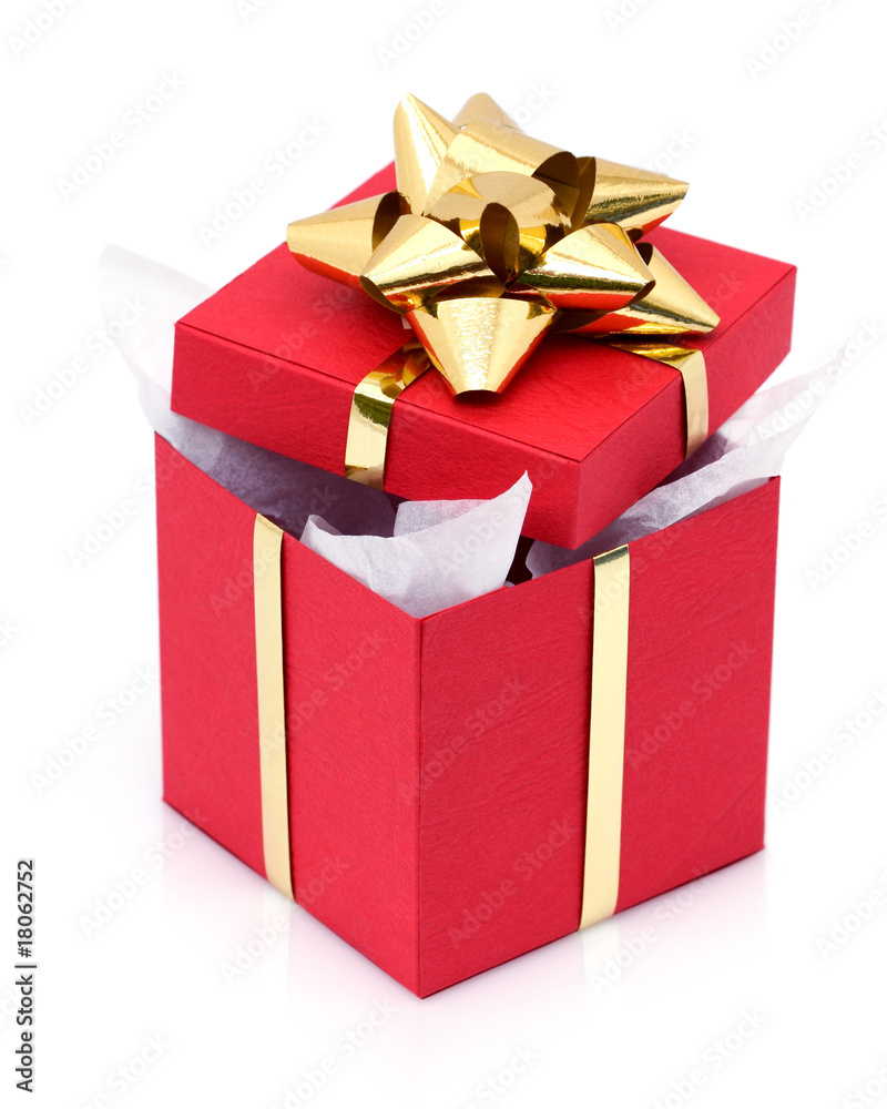 Fototapeta premium Cadeau de Noël entre-ouvert