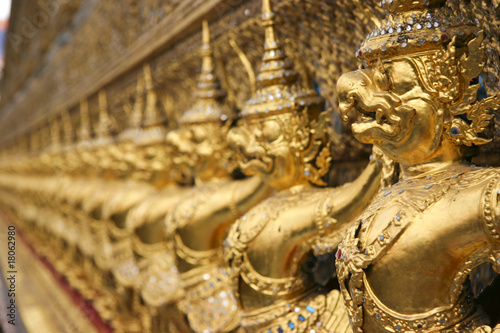 Garuda and Nagas  Temple of the Emerald Buddha  Bangkok