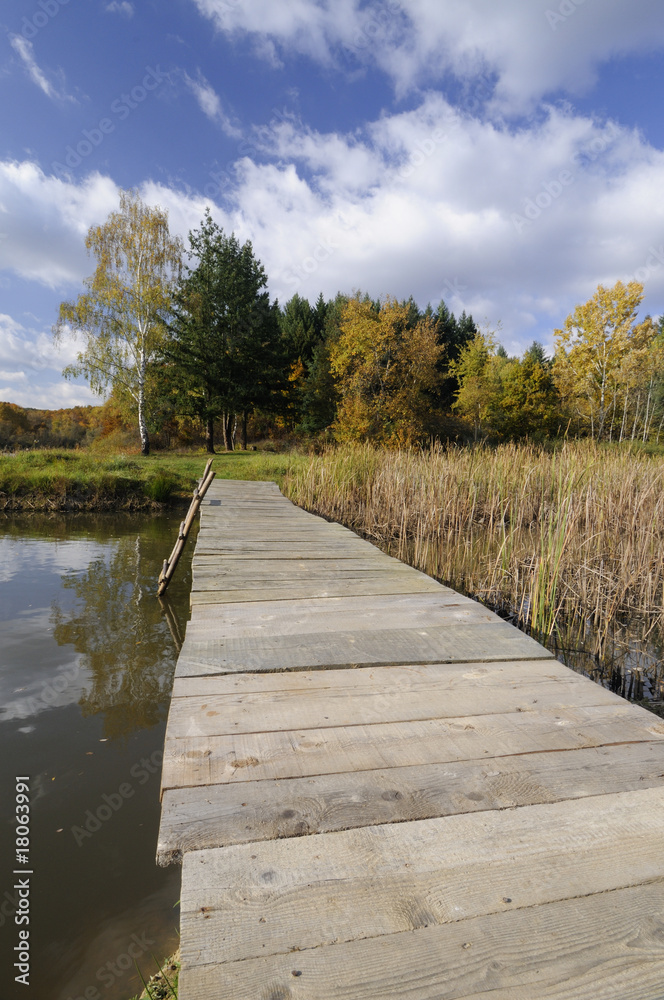 Fototapeta premium Autumn on the lake