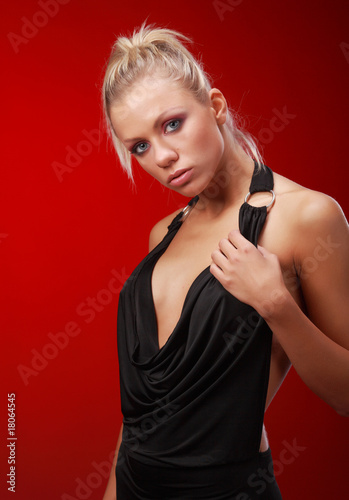 elegant young woman portrait