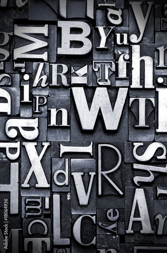 Photography Random letterpress background