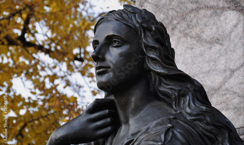 Cuadro en lienzo Felix Mendelssohn Bartholdy Denkmal Leipzig - Detail 1