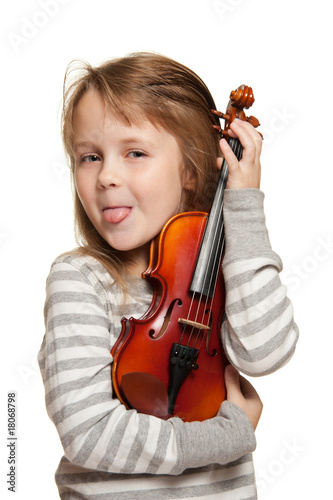 Child with violin