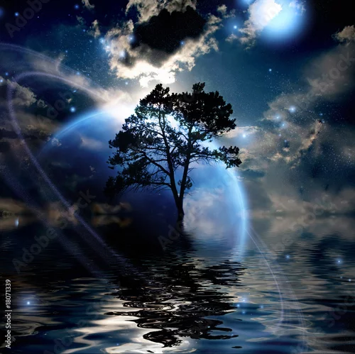 Obraz krajobraz nie z tej ziemi