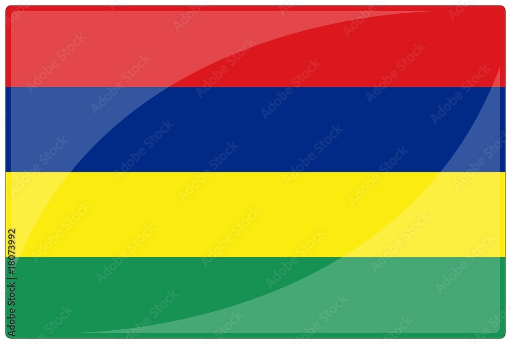 drapeau glassy ile maurice mauritius flag