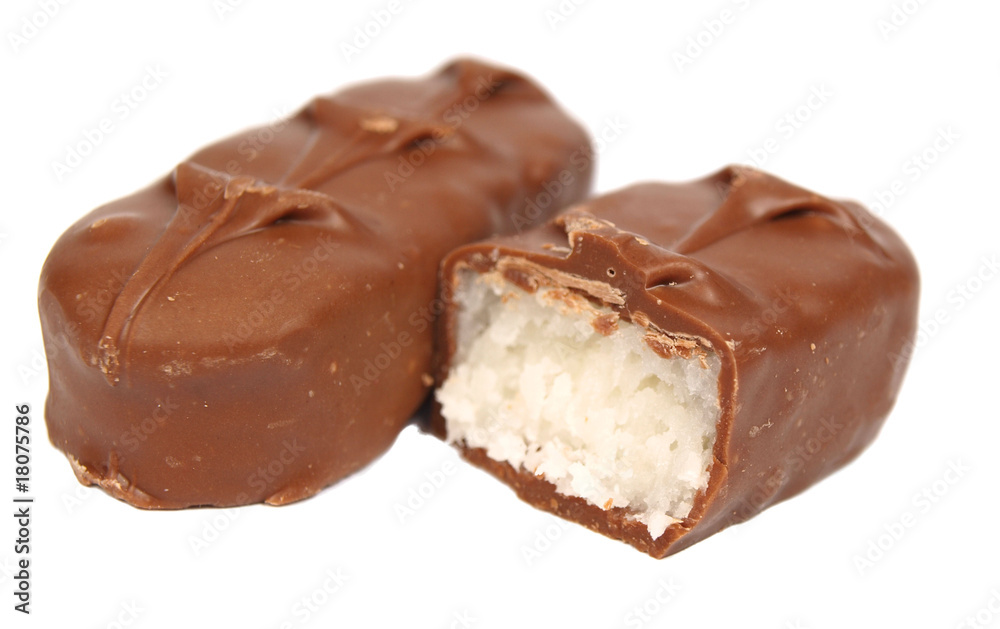 Chocolate sticks isolated on white Chocolate sticks isolated on white