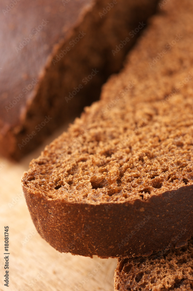 Cut bread close-up Cut bread close-up