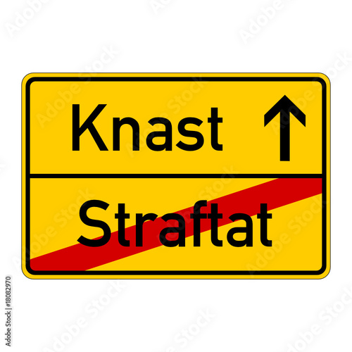 ortstafel straftat knast I