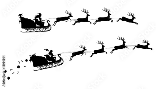 Christmas silhouettes.