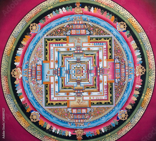 Antique tibetian tangka