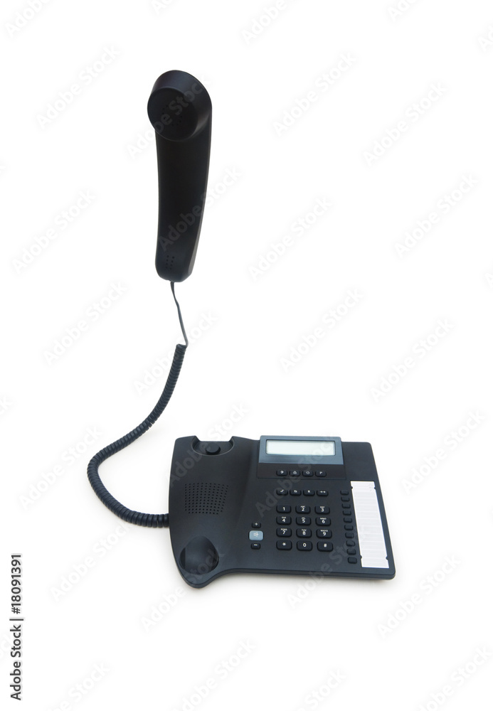 Office phone isolated on the white background Office phone isolated on the white background