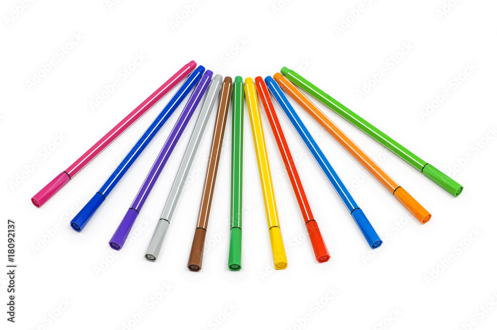 Selection of pencils isolated on the white background Selection of pencils isolated on the white background