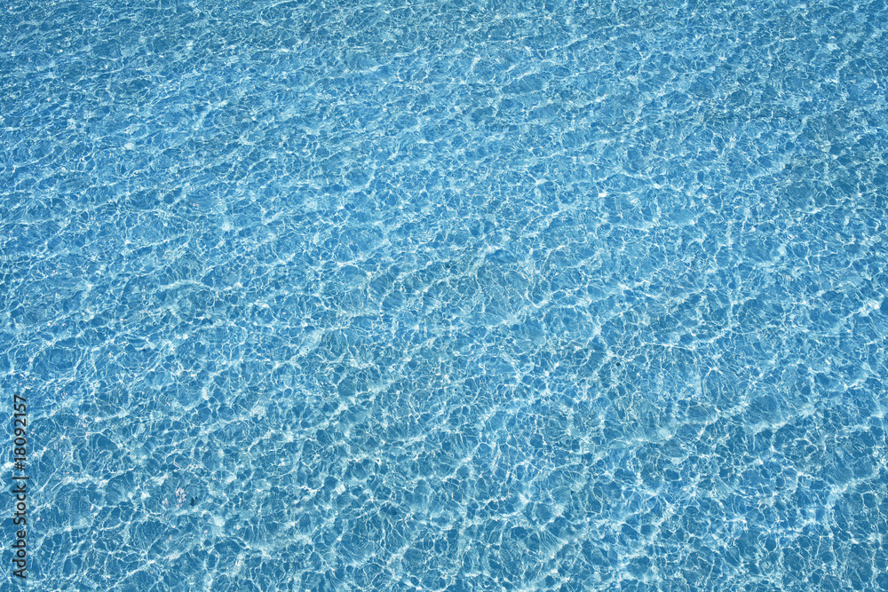 Blue pool water transparent texture reflexion