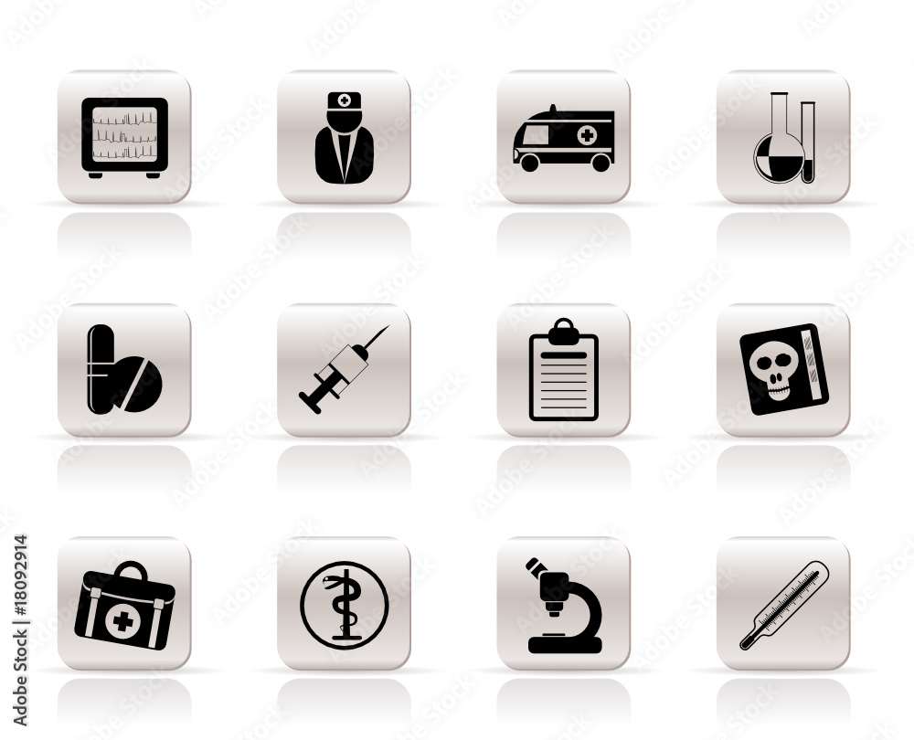Medical and healthcare Icons Vector Icon Set Medical and healthcare Icons Vector Icon Set