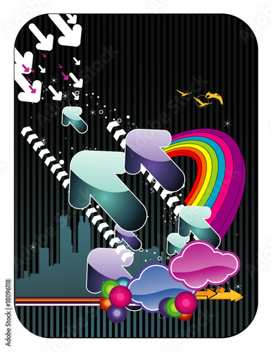 vector de fantasia en colores