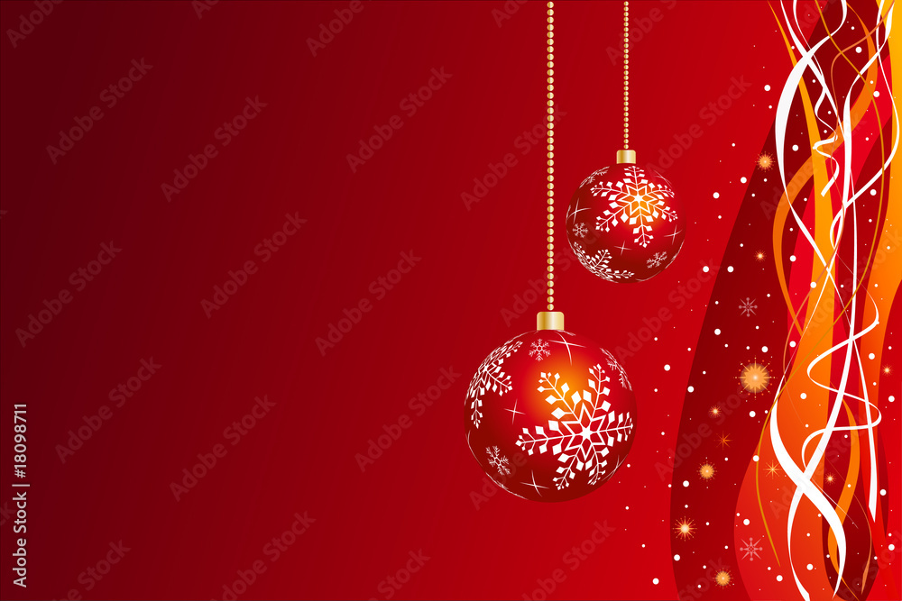 Christmas snow and spheres Christmas snow and spheres
