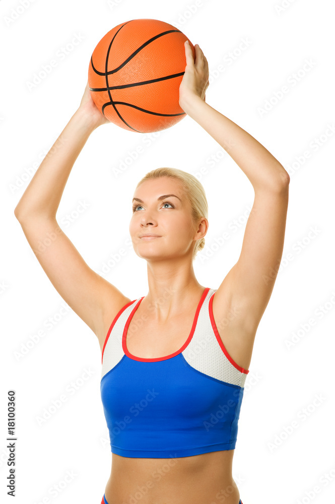 Portrait of a basketball player.