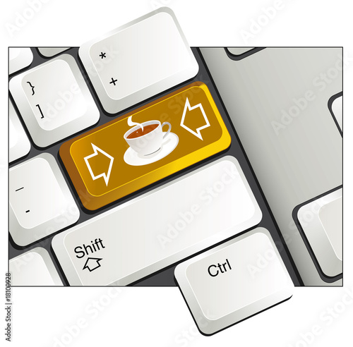 Teclado cafe
